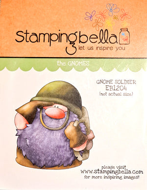 Stamping Bella - Gnome Soldier - Rubber Stamp Set