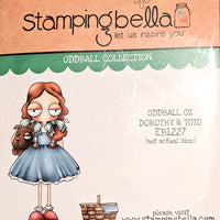 Stamping Bella  - Oddball Oz Dorothy & Toto - Rubber Stamp Set