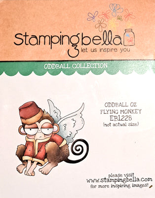 Stamping Bella - Oddball Oz Flying Monkey - Rubber Stamp Set
