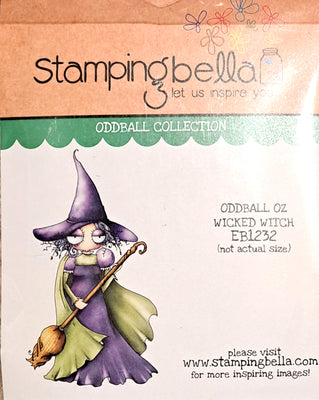 Stamping Bella  - Oddball Oz Wicked Witch - Rubber Stamp Set
