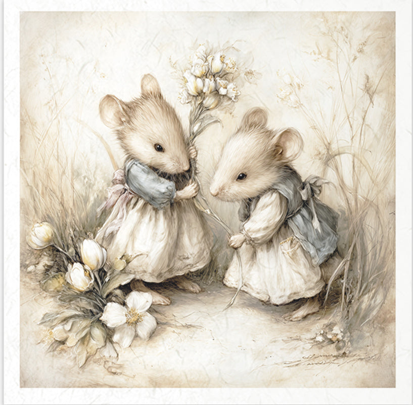 Mouse World Spring Days 2 - rice paper set | Crafty Wizard