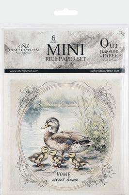 Home sweet home ducks - rice paper set