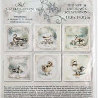 Home sweet home ducks - rice paper set