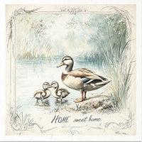Home sweet home ducks - rice paper set
