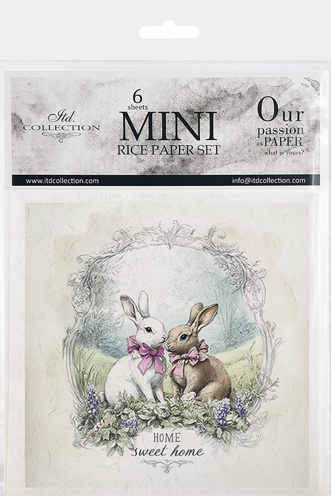 Home sweet home bunnies - rice paper set