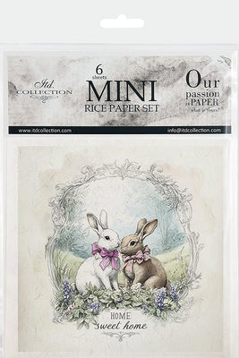 Home sweet home bunnies - rice paper set