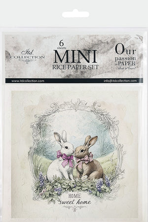 Home sweet home bunnies - rice paper set