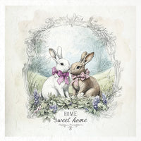 Home sweet home bunnies - rice paper set