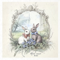 Home sweet home bunnies - rice paper set