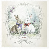 Home sweet home bunnies - rice paper set