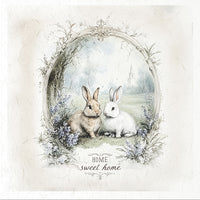 Home sweet home bunnies - rice paper set