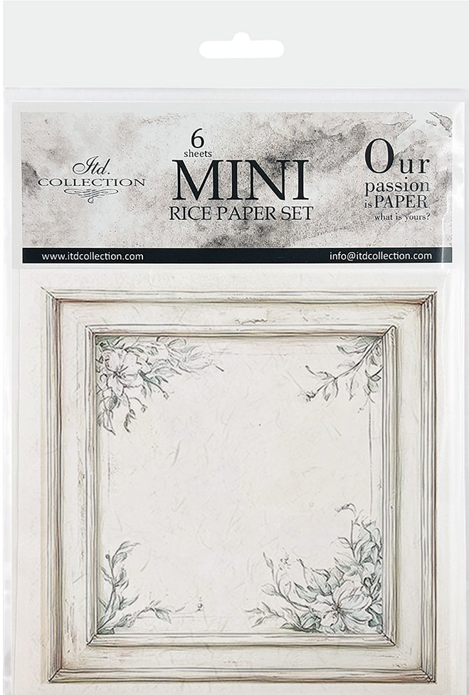 Floral Shabby Chic Frames - rice paper set