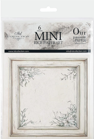 Floral Shabby Chic Frames - rice paper set