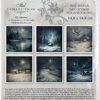 Winter Night 1 - rice paper set