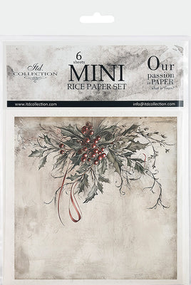 Winter Florals 4 - rice paper set