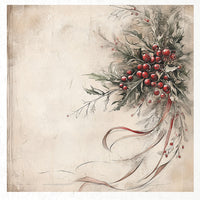 Winter Florals 4 - rice paper set