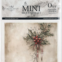 Winter Florals 3 - rice paper set