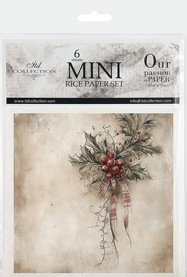 Winter Florals 3 - rice paper set