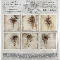 Winter Florals 3 - rice paper set