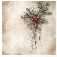 Winter Florals 3 - rice paper set