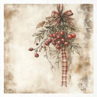 Winter Florals 3 - rice paper set