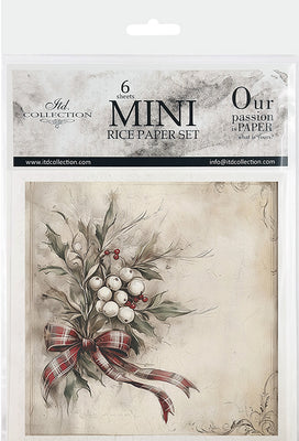 Winter Florals 1 - rice paper set