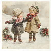 Kids at Winter 9 - rice paper set