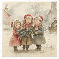 Kids at Winter 9 - rice paper set