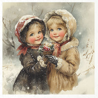 Kids at Winter 9 - rice paper set