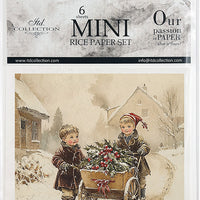 Kids at Winter 8 - rice paper set