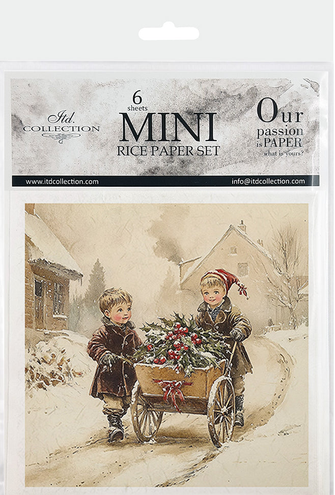 Kids at Winter 8 - rice paper set