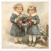 Kids at Winter 8 - rice paper set