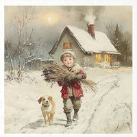 Kids at Winter 8 - rice paper set