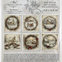 Winter Village 2 - rice paper set