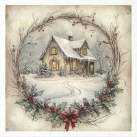 Winter Village 2 - rice paper set