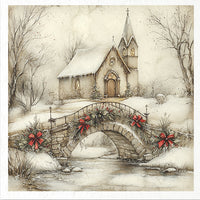 Winter Village 2 - rice paper set