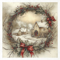 Winter Village 2 - rice paper set