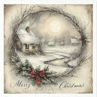 Winter Village 2 - rice paper set