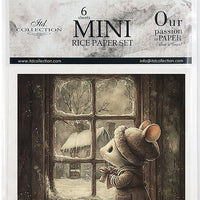 Winter Mice 2 - rice paper set