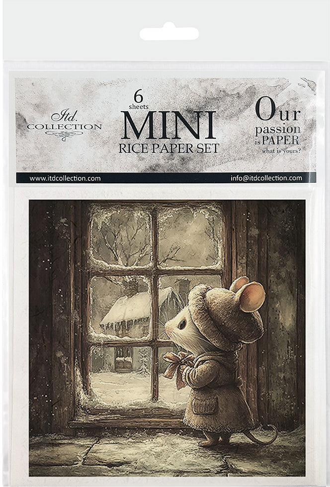 Winter Mice 2 - rice paper set
