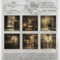 Winter Mice 2 - rice paper set