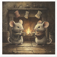 Winter Mice 1 - rice paper set