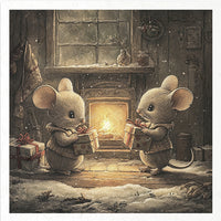 Winter Mice 1 - rice paper set