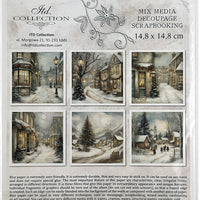 Winter Streets - rice paper set