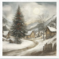 Winter Streets - rice paper set