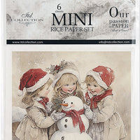 Kids at Winter 7 - rice paper set