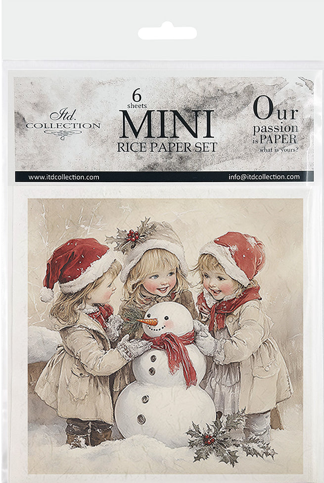 Kids at Winter 7 - rice paper set