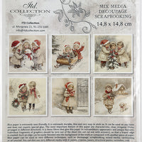 Kids at Winter 7 - rice paper set