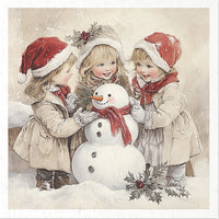 Kids at Winter 7 - rice paper set