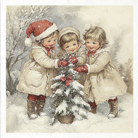 Kids at Winter 7 - rice paper set